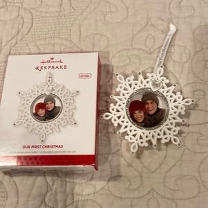 Snowflake our first Christmas ornament 2013 hallmark keepsake